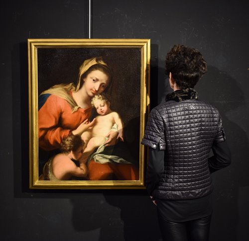 Vierge à L'Enfant et le le petit Saint Jean Baptiste